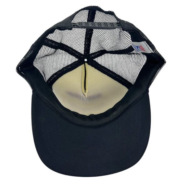 Mountain Oil Custom Lubricants Walla Walla Wa Hat Vtg Black Snapback Trucker Cap - Picture 8 of 8